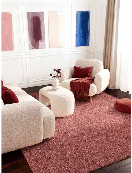 Temno rožnata ročno tkana bouclé preproga 120x170 cm Notting Hill Portobello – Ted Baker