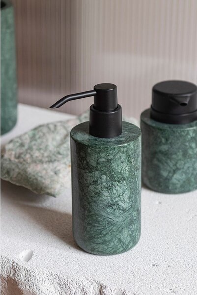 Temno zelen marmorni dozirnik za milo 200 ml Marble – Mette Ditmer Denmark