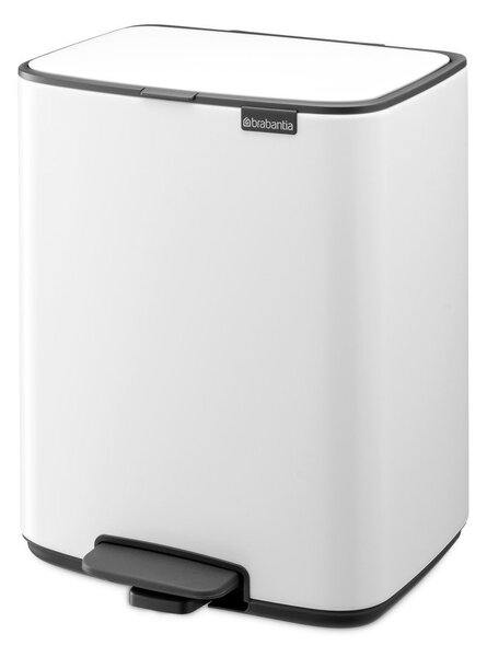 Bel jeklen koš za smeti s pedalom 12 l Bo – Brabantia
