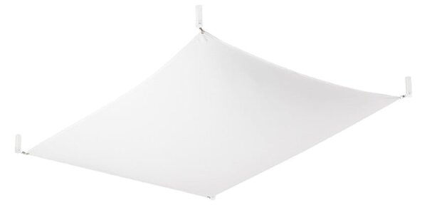 Bela stropna svetilka s tekstilnim senčnikom 80x105 cm Viva – Nice Lamps