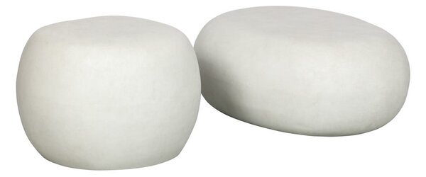 Bela mizica 49x65 cm Pebble – vtwonen