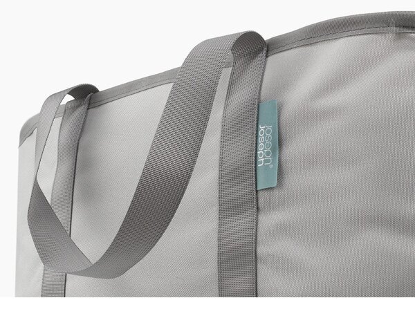 Siv tekstilni zložljiv koš za perilo 35 l Duo – Joseph Joseph
