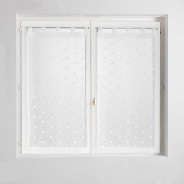 Bela prosojna zavesa 60x120 cm Pompinou – douceur d'intérieur