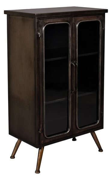 Črna kovinska vitrina 60x100x35 cm Denza – Dutchbone
