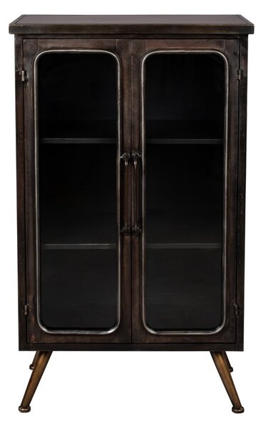Črna kovinska vitrina 60x100x35 cm Denza – Dutchbone