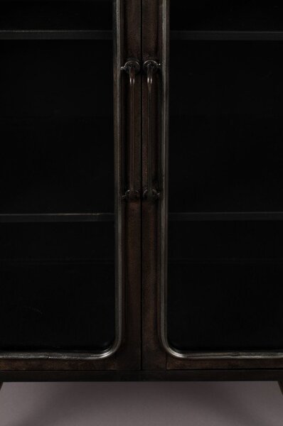 Črna kovinska vitrina 60x100x35 cm Denza – Dutchbone
