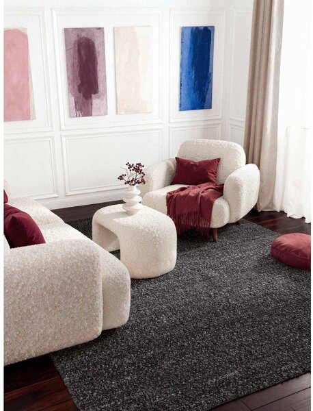 Temno siva ročno tkana bouclé preproga 120x170 cm Notting Hill Portobello – Ted Baker