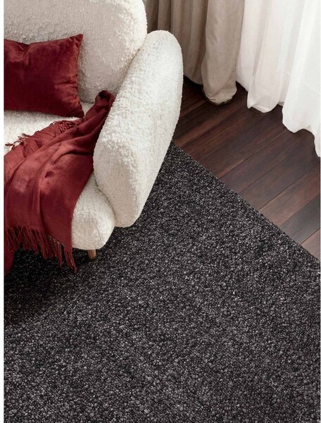Temno siva ročno tkana bouclé preproga 120x170 cm Notting Hill Portobello – Ted Baker