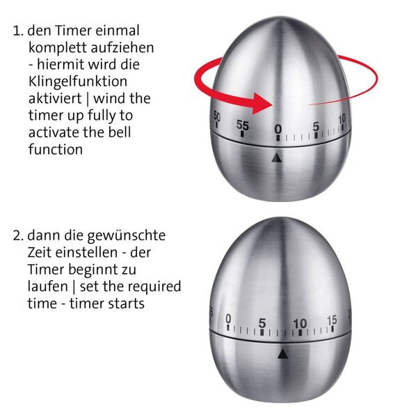 Kuhinjski časovnik v srebrni barvi Tempus – Westmark