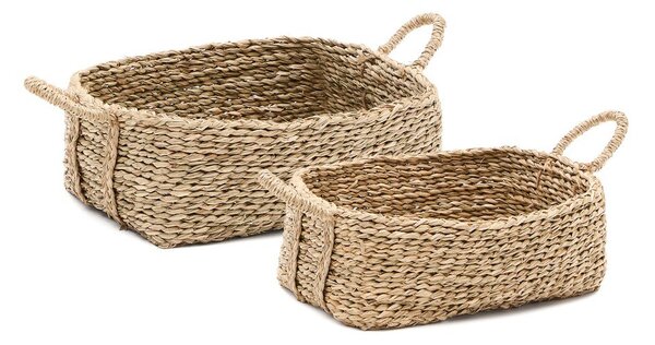 Košare v kompletu 2 ks iz vodne hijacinte 34x24x19 cm Milly – Kave Home