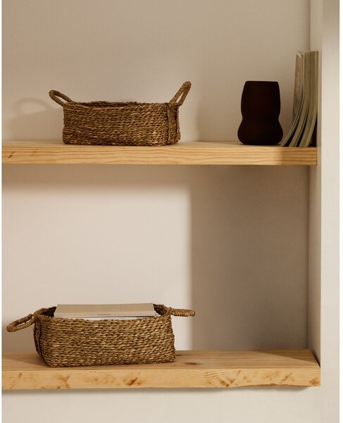 Košare v kompletu 2 ks iz vodne hijacinte 34x24x19 cm Milly – Kave Home