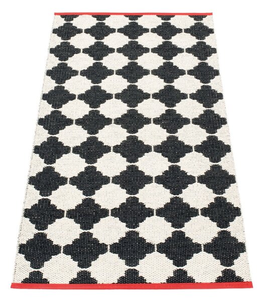 Črno-bel zunanji in notranji tekač 70x150 cm Marre Black Coral – Pappelina