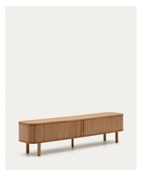 TV omarica v jesenovem dekorju v naravni barvi 200x50x40 cm Mailen – Kave Home