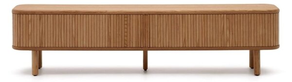 TV omarica v jesenovem dekorju v naravni barvi 200x50x40 cm Mailen – Kave Home