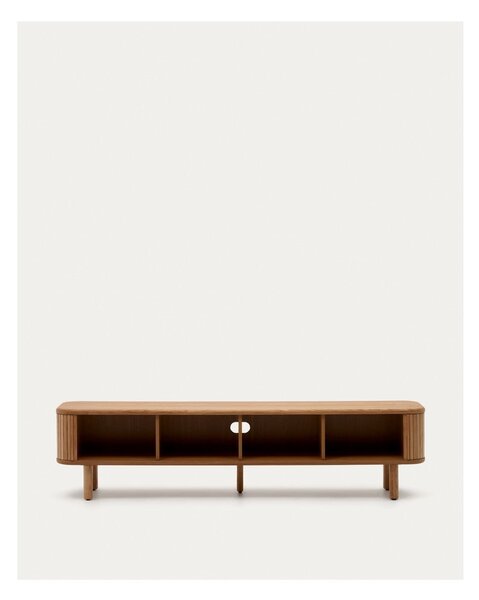 TV omarica v jesenovem dekorju v naravni barvi 200x50x40 cm Mailen – Kave Home