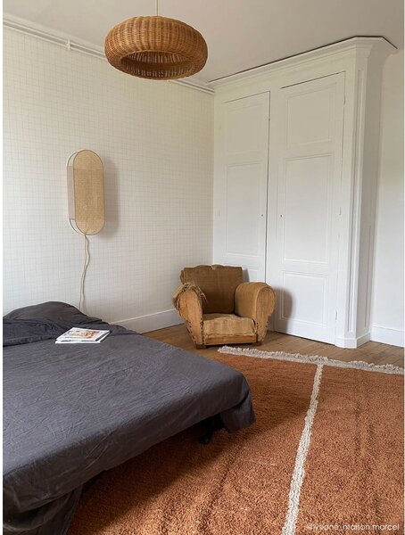 Opečnato oranžna/bež bombažna preproga 170x240 cm Duetto Toffee – Lorena Canals