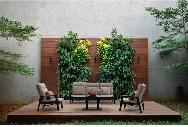 Aluminijasta vrtna miza 80x140 cm Miguel – Bizzotto