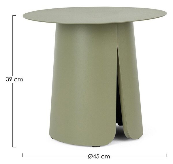 Aluminijasta okrogla vrtna mizica ø 45 cm Bryan – Bizzotto