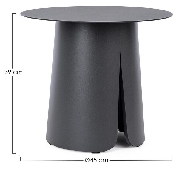 Aluminijasta okrogla vrtna mizica ø 45 cm Bryan – Bizzotto