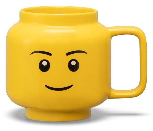 Rumena keramična otroška skodelica 530 ml Head - LEGO®