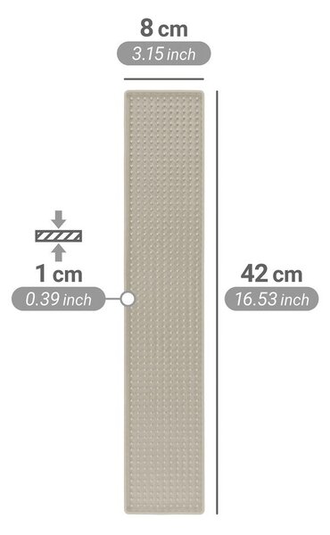 Bež plastična odcejalna podloga 42x8 cm Slim – Wenko