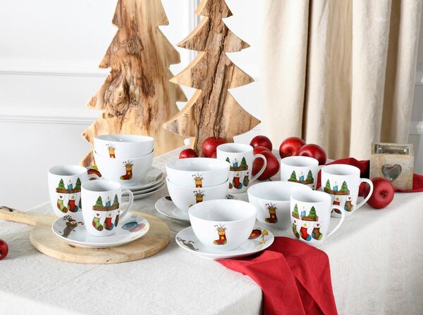 Creatable Servis Za Zajtrk Luna Christmas, 18-Delni