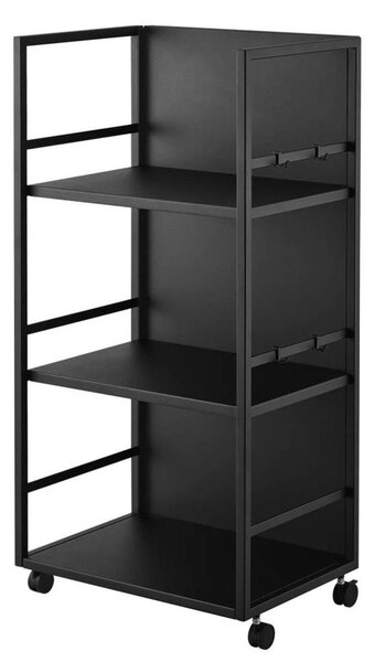 Črn kovinski regal na koleščkih 42x84,5x32 cm Tower – YAMAZAKI