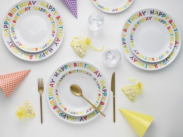 Creatable Jedilni Servis Happy Birthday, 12-Delni