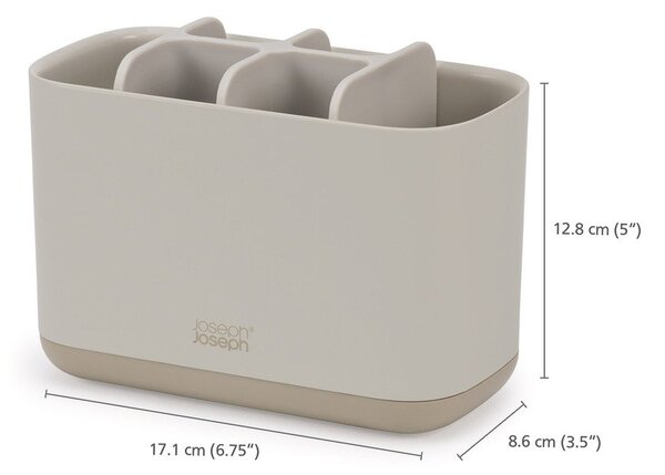 Bež plastično stojalo za zobne ščetke EasyStore – Joseph Joseph