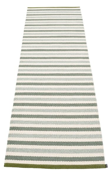 Zelen/kremno bel zunanji in notranji tekač 70x240 cm Teo Sage – Pappelina
