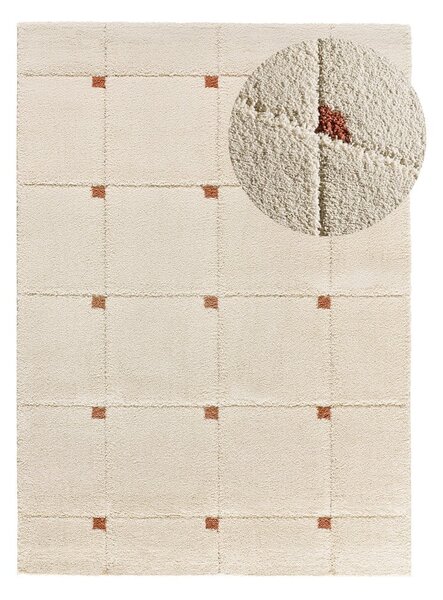 Opečnato oranžno-kremno bela preproga 80x150 cm Brenda – Universal