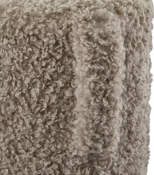 Rjav tabure iz tkanine bouclé Teddy – Blomus