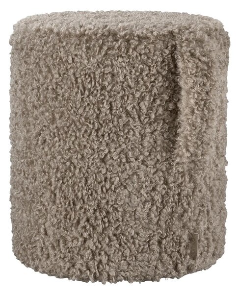 Rjav tabure iz tkanine bouclé Teddy – Blomus