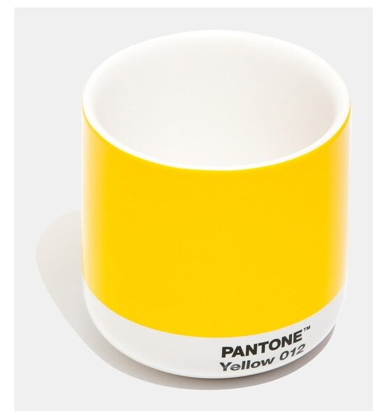 Rumena keramična skodelica 175 ml Cortado Yellow 012 – Pantone