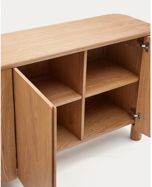 Komoda v jesenovem dekorju v naravni barvi 200x79x40 cm Salaya – Kave Home