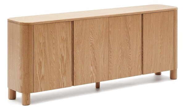 Komoda v jesenovem dekorju v naravni barvi 200x79x40 cm Salaya – Kave Home