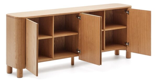 Komoda v jesenovem dekorju v naravni barvi 200x79x40 cm Salaya – Kave Home