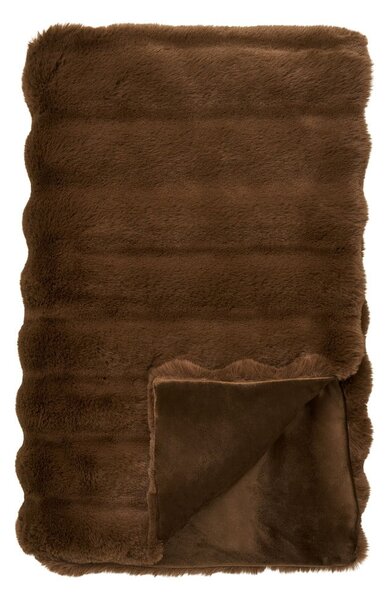 Rjava odeja iz umetnega krzna 130x180 cm Galena – House Nordic
