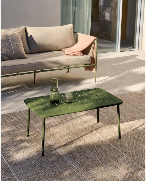 Jeklena vrtna klubska mizica 50x90 cm Zivia – Kave Home