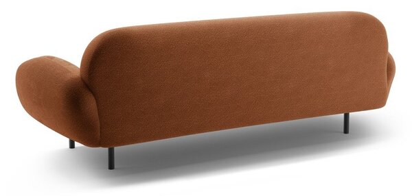 Sedežna garnitura iz tkanine bouclé v barvi terakote 208 cm Poppy – Micadoni