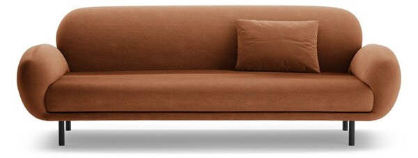 Sedežna garnitura iz tkanine bouclé v barvi terakote 208 cm Poppy – Micadoni