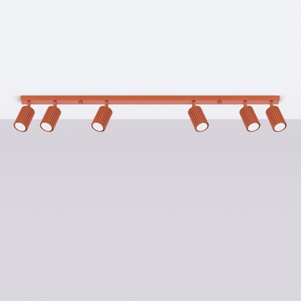 Opečnato oranžno točkovno svetilo 6,5x117 cm Gleam – Sollux