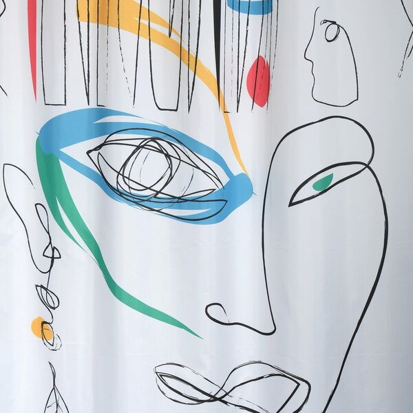 Zavesa za tuš 180x200 cm Faces – Spirella