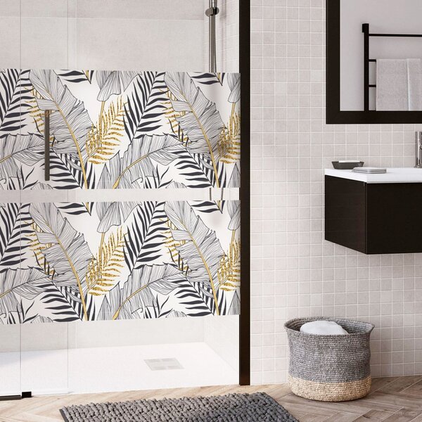 Okenska nalepka 200x40 cm Classy Palm Leaves - Ambiance