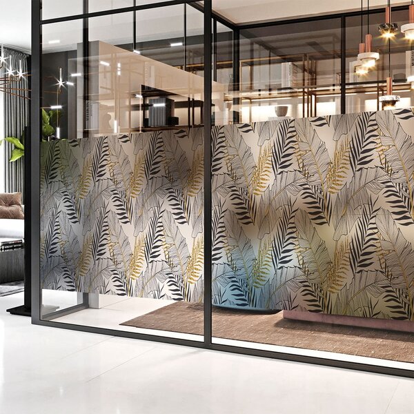 Okenska nalepka 200x40 cm Classy Palm Leaves - Ambiance