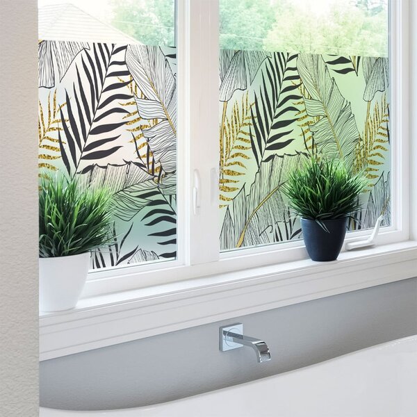 Okenska nalepka 200x40 cm Classy Palm Leaves - Ambiance