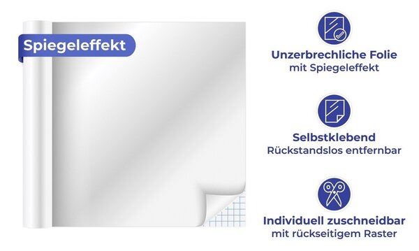 Zrcalna nalepka 58x150 cm – Wenko