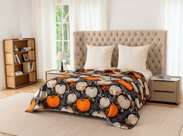 Pregrinjalo za posteljo MAGIC PUMPKIN, barvito Dimenzije: 170 x 210 cm