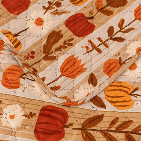 Pregrinjalo za posteljo PUMPKIN STRIPES, barvno Dimenzije: 170 x 210 cm