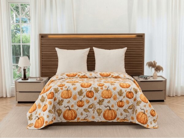 Pregrinjalo za posteljo AUTUMN PUMPKINS, barvno Dimenzije: 170 x 210 cm